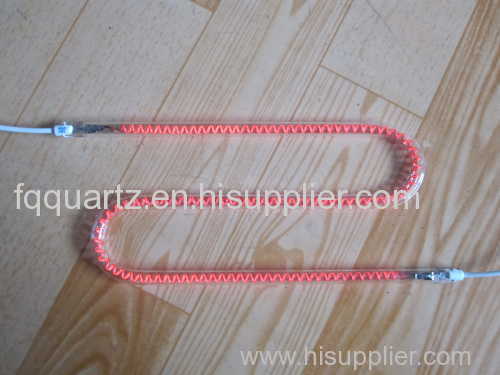 Carbon fiber quartz heating elements