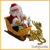 6&quot; sit on sledge rinding deer Santa Claus