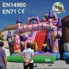 Pink Princess Inflatable King Slide for Rental