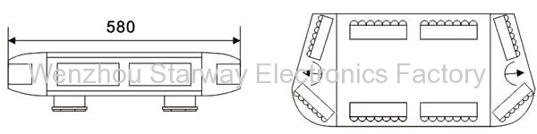 Mini Light bar for Police lightbars and Emergecy Vehicle 