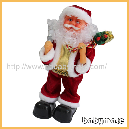 standing musical and gift Santa Claus