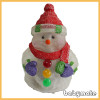 10&quot; with red hat and scarf soft snowman