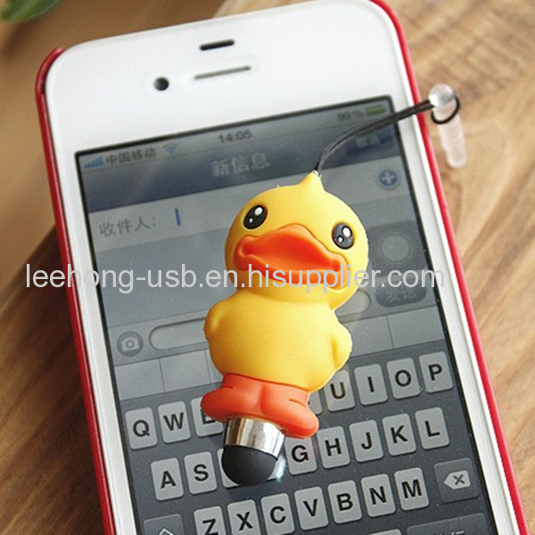 2013 mini cartoon stylus pen for touch screen