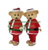 Santa bear mascot costume