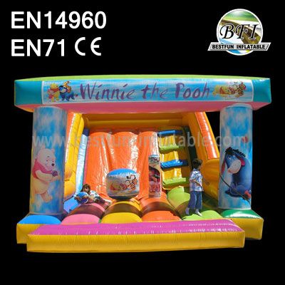 Cute Winnie the Pooh Inflatable Slides For Sale