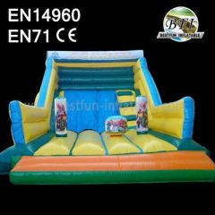 Big Inflatable Playground and Dry Slide for Kids