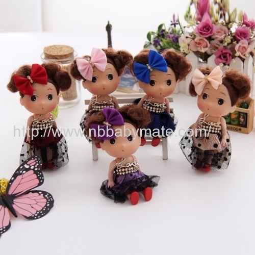 12cm 5 colors plastic confused doll
