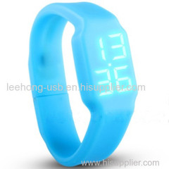 Skillful manufature craft gift Wholesale low price Multifunction silicone usb flash watch