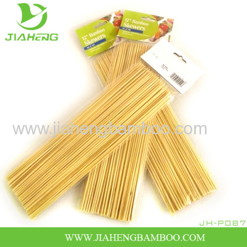 Natural One Point Round Bamboo Skewers