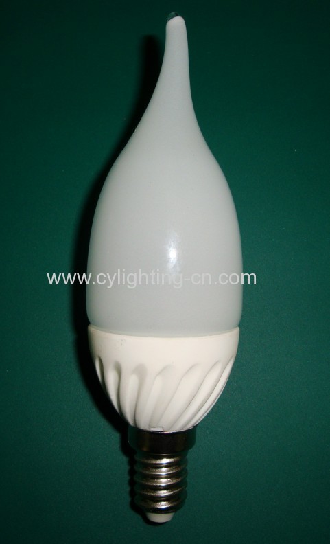 3W Milky Whit CeramicE14 LED Candle Light 