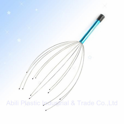 Head massager with pvc cap