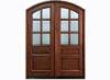 Inward Swing Exterior Timber Doors with Fir Wood / MDF Frame