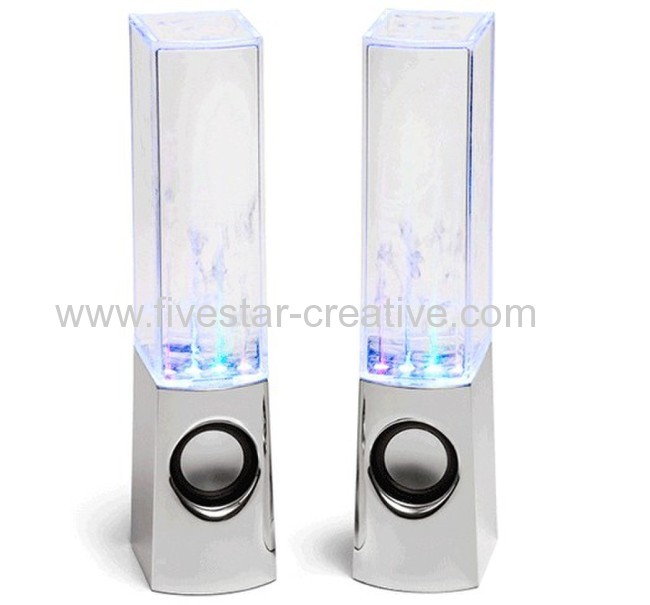 2013 New Dancing Water Mini Music Speakers USB Powered Colorful LED Fountain For iPhone iPod Samsung