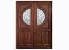 Glazed 50mm Custom Timber Doors , Solid Wood / MDF Door Leaf