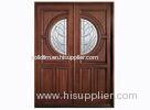 Glazed 50mm Custom Timber Doors , Solid Wood / MDF Door Leaf