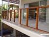 Solid Wood Balcony Balustrades , Beech / Oak / Teak Material