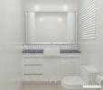 Modern Simple Laundry Room Storage Cabinet With White Color