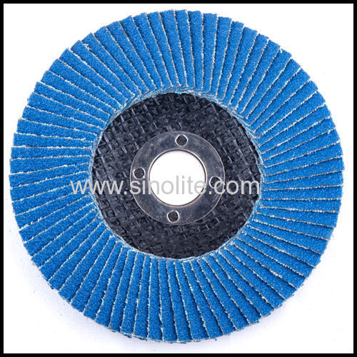 Flap disc fiberglass backing ziconia oxide material: ZA Grit Size:40-120