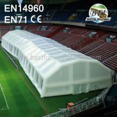 White Huge Inflatable Sports Sod Booth Tent