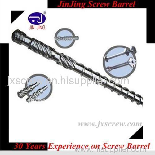 PVC extruder screw and barrel