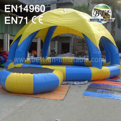 New Arch Detachable Inflatable Swimming Pool Tent