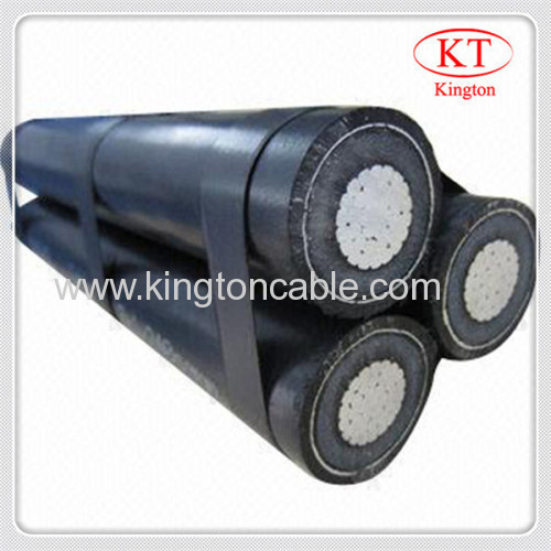 Three core insulated power cable