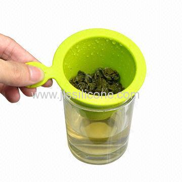 New Arrival Silicone Tea Infuser with Maple Leaf Handle