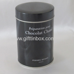 Round Coffee Tin Box
