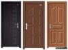 Corrosion-proof 40mm Wood PVC Doors with MDF / Solid Wood Frame