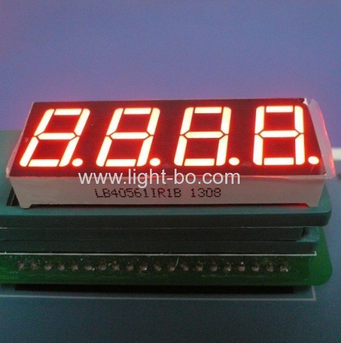Super green common anode 0.56" 4 digit 7 segment led display for digital indicator