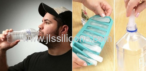 2014 worldcup supplier FDA silicone ice cube tray for bottle 