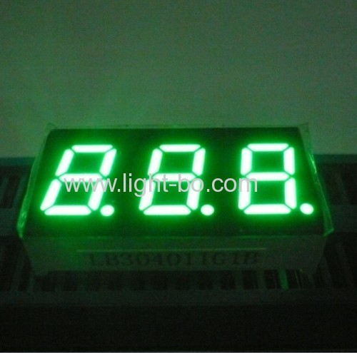 Ultra Red 0.4" 3 digit segment led display common cathode for Instrument Panel