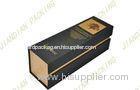 Luxury Printed Cardboard Wine Gift Boxes With Gold Stamped Logo