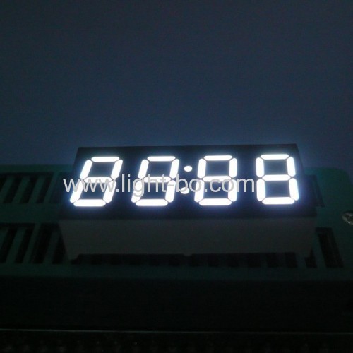 Ultra white 4 digits 0.36 common anode 7 segment led clock display for set up boxes