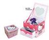 11 X 9.8 X 8.5cm Pink Ivory Jewellery Packaging Boxes Eco-Friendly , UV Oil Printing