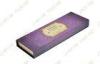 Book Shape Recycled Cardboard Cosmetic Packaging Boxes With Gold Foil Logo