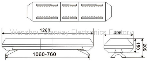 Police LED Warning Lightbar