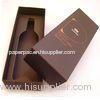 Customized Brown 80-800gsm Paper Wine Packaging Boxes For Gift Matte / Shiny