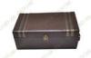 Fancy Red Wine Packaging Boxes, Personalized Pu Leather Two Bottle Wine Box