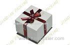 Custom Square White Small Cardboard Jewelry Box For Ring Gift Packaging