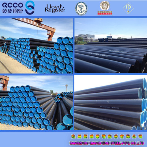 QCCO supply ASTM A106 Gr.B carbon seamless pipes 3PE coating