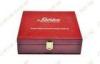 Delicate Matt Paint Wooden Gift Boxes For Jewelry Cosmetic Packing, Metal Hinge
