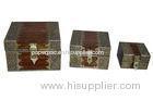 MDF + Faux Leather Surface Wooden Storage Boxes , Decorative Jewelry Box / Collect Box