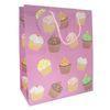 White Custom Printed Paper Gift Bags With Twisted Handles For Christmas Gift