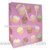 White Custom Printed Paper Gift Bags With Twisted Handles For Christmas Gift