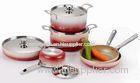 9pcs Aluminum Nonstick Cookware Set With Gradual Change Color