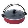 Aluminum Nonstick Stamped Hot Pot With Lid , Induction Bottom