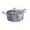 Allover Printing Non Stick Sauce Pot , 24cm Bakelite Handle