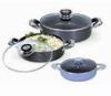 18 20 22 Cm Non Stick Sauce Pot , 3pcs Rice Pot Set Kitchenware