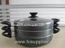 4pcs Set Nonstick Sauce Cooking Pot With Marble / Powder Coating